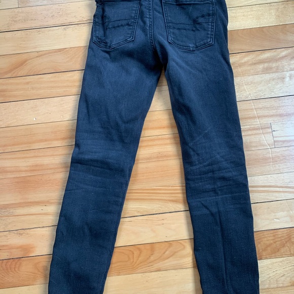 American eagle black ripped skinny jeans - Picture 4 of 4